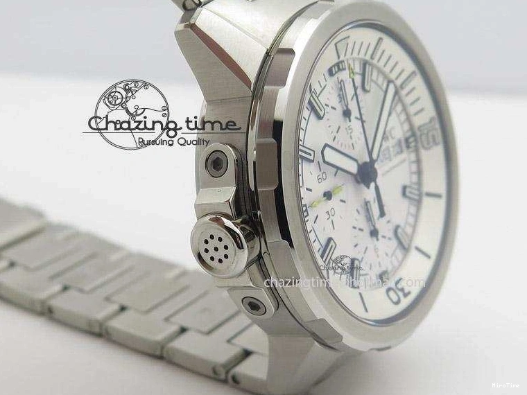 MIROTIME 0131 Versatile Aquatimer Chrono IW376803 V6F 1:1 Best Edition White Dial On SS Bracelet A 7359